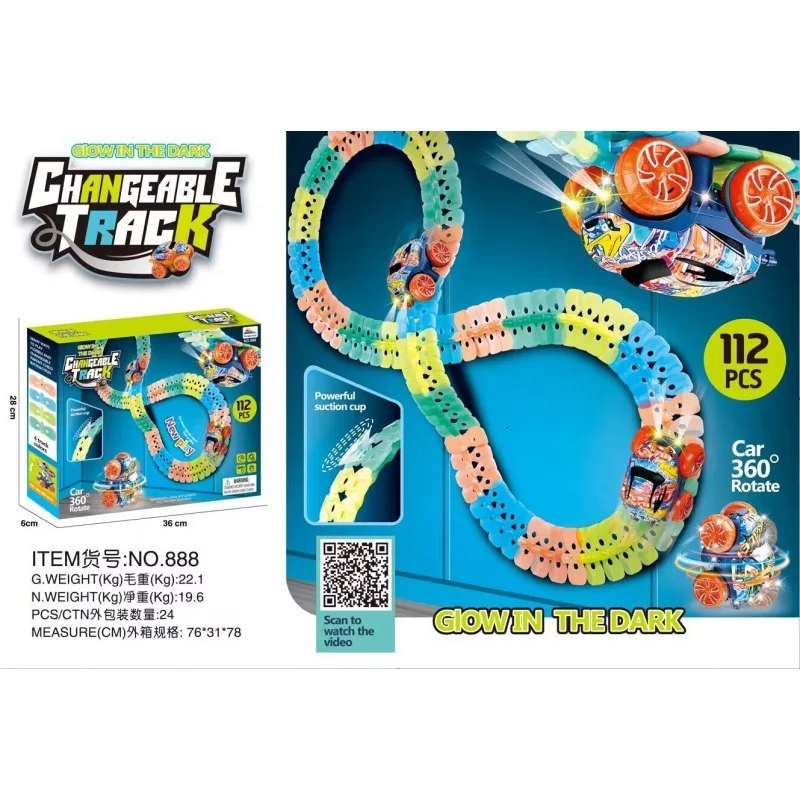 Nova pista de corrida brinquedo carro diy faixas velocidade mutável conjunto slot elétrico trem ferroviário magia flexível presente aniversário para meninos