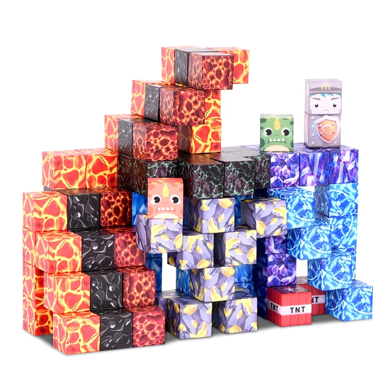 2025 blocs magnétiques personnalisés 1 pièce 100 pièces |   Jouets sensoriels STEM Montessori, couleurs vives, construction gratuite, âgés de 3 ans, cadeau de vacances haut de gamme