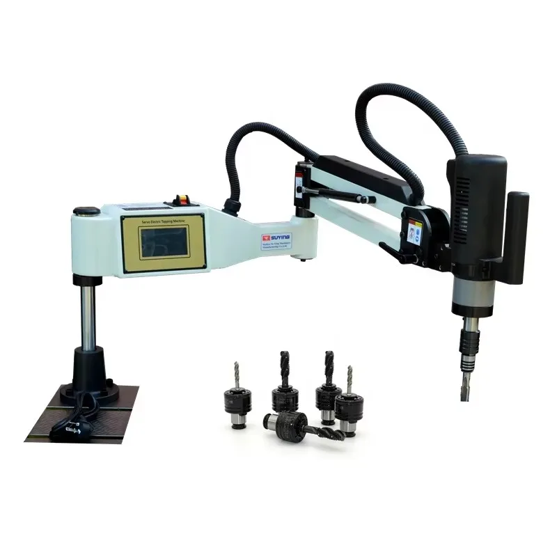 M3-M36 Tapping Machine Vertical Type Universal Electric Flexible Arm CNC ServoTapper Threading Machine for Tapping Screw Thread