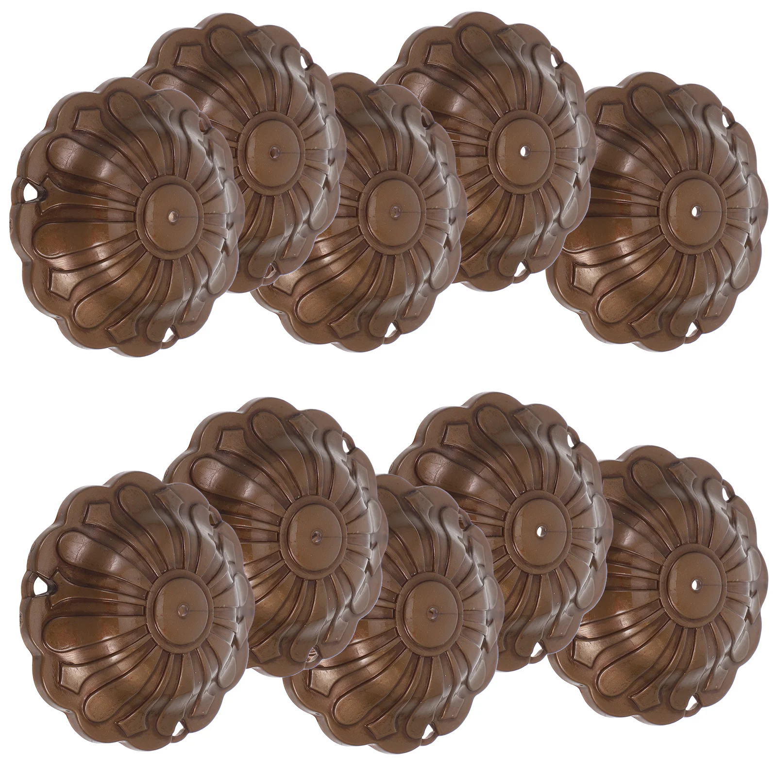 

10Pcs Wind Chime Components Plastic Bead Caps DIY Craft Kit Lightweight Durable Parts for Home Garden Decoration Accessories