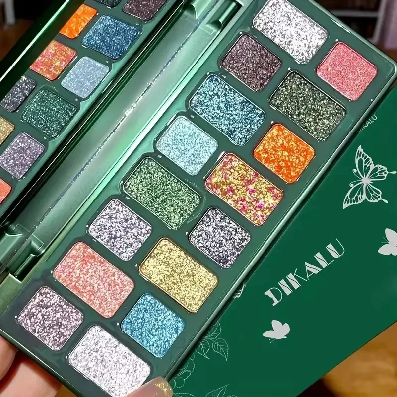 16 Color Eyeshadow Palette Makeup,Matte Shimmer Nude & Glitter Eyeshadow Long Lasting Eye Makeup Natural Makeup for Daily Use
