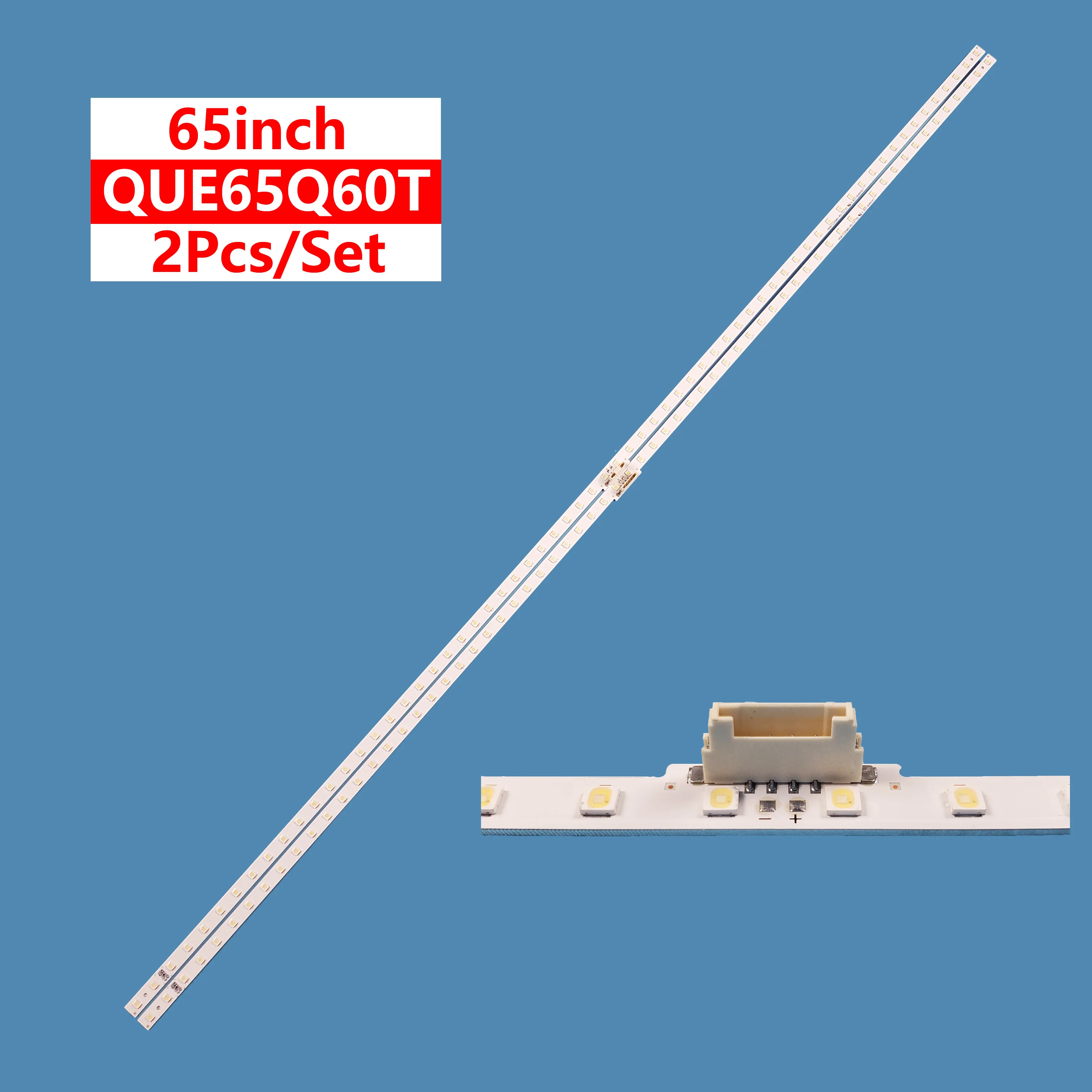 10set=20pcs TV LED Bar V9Q6-650SM0-R0 19Y_Q60_STC650AC1_3030F BN96-48108A For Samsung UN55RU8000F QN55Q60RAF TV Backlight Strip