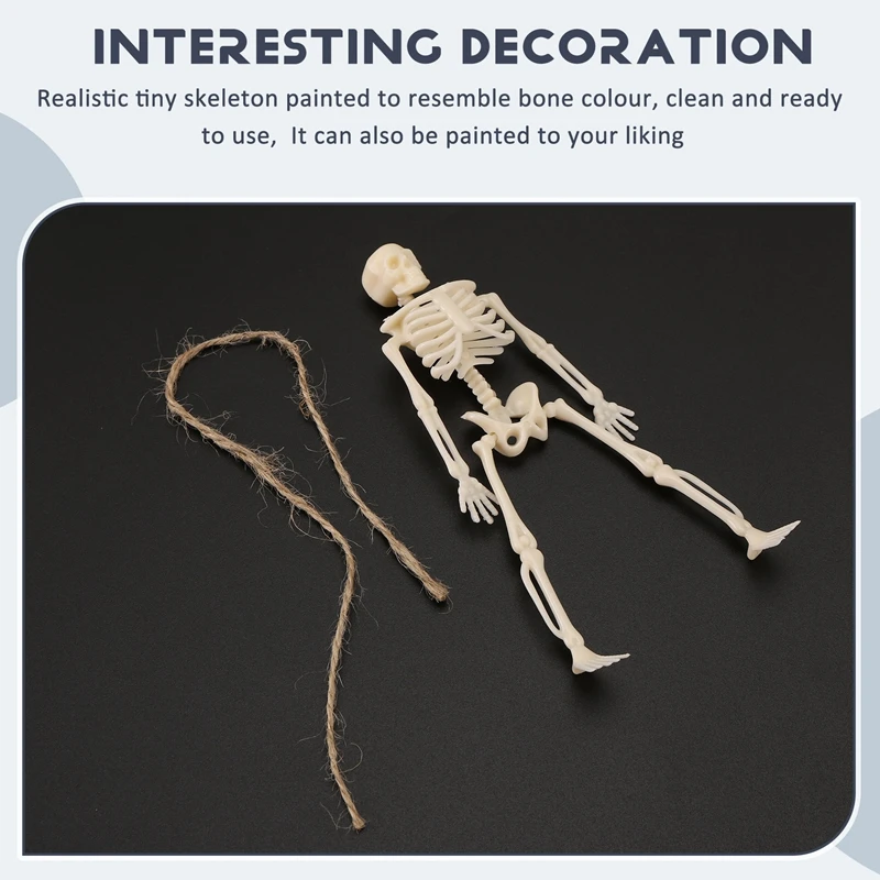 Каркасы для декора на Хэллоуин, 12 мини-фигурок селетонов, украшение на Хэллоуин для дома с привидениями, аксессуары для вечеринок