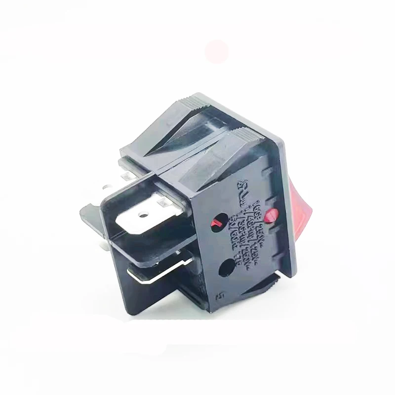 1~5pcs/lot Four-pin red switch 16A 250V switch RF-1004 certified UL KC VDE