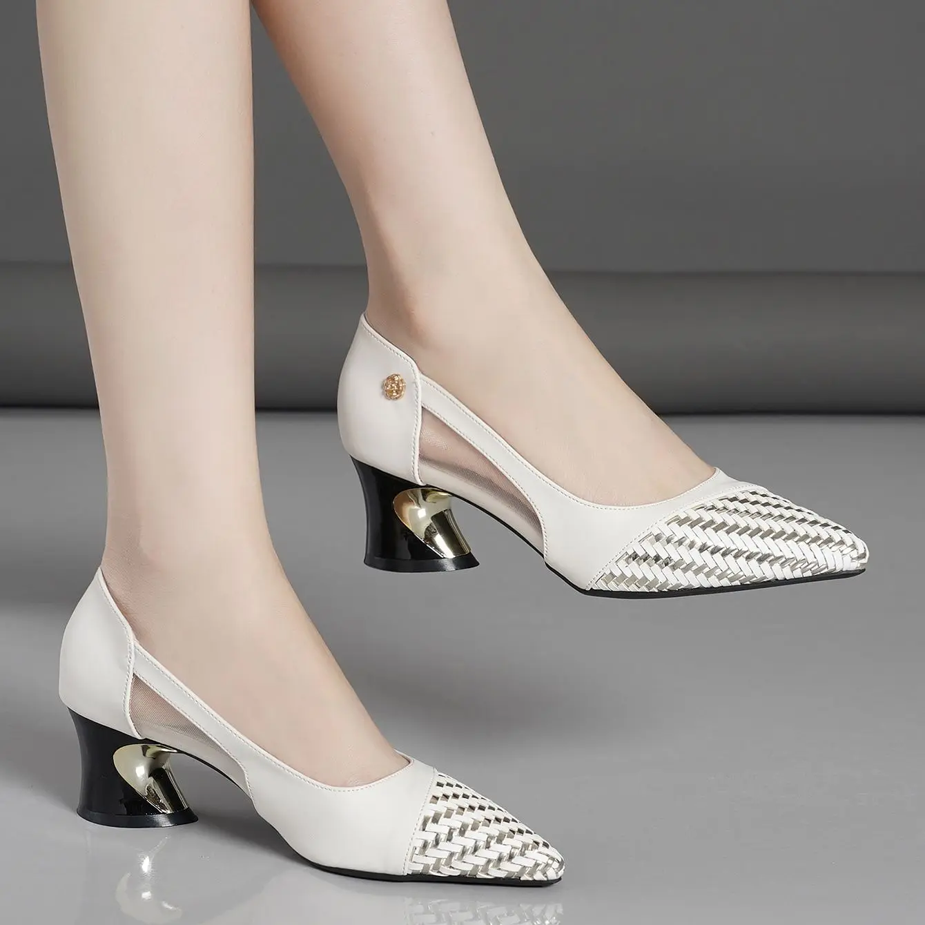 Pointy fashion high heel casual casual professional single shoes