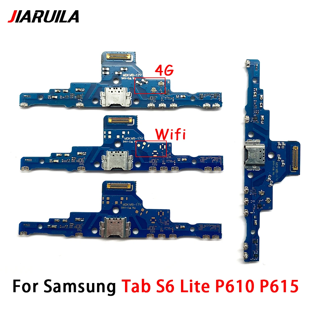 NEW USB Charging Port Mic Microphone Dock Connector Board Flex Cable Repair Parts For Samsung Tab S6 Lite P610 P615