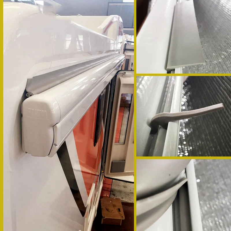 1PCS RV Rain Rubber Guard Seal เหมาะสําหรับ Fiamma F45 F70 กันสาดชุดกันสาดอะแดปเตอร์ผนังโค้งขายต่อเมตร Rv อุปกรณ์เสริมอัตโนมัติ