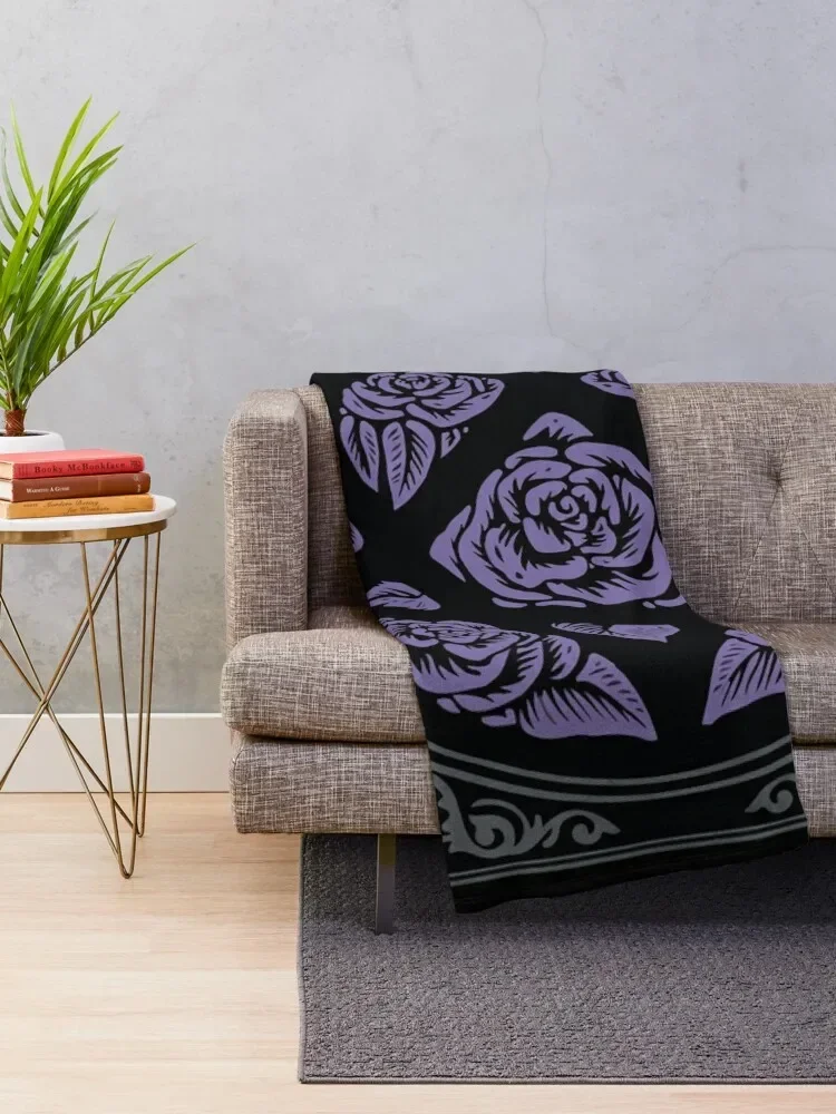 Heartagram T-Shirts Purple Stroke Him Band Poster Ville Valo Sticker Heartagram Goth Metal -Shirt Throw Blanket Quilt Blankets