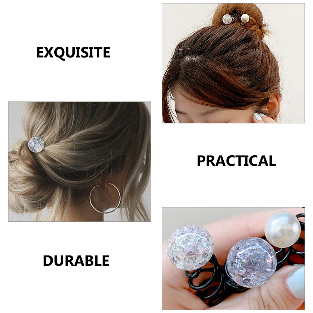 

3pcs U Clip Spiral Bun Clip Styling Tool Silver Metal Damage free Easy Daily Spiral Bun Pin Party Wedding Yoga