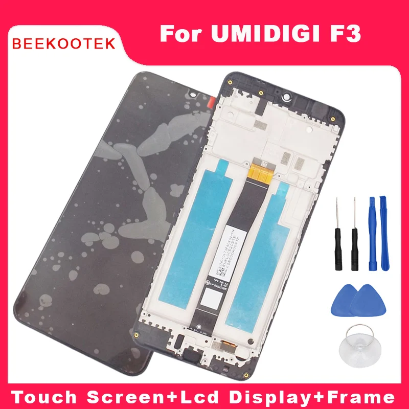 New Original UMIDIGI F3 Lcd Display+Touch Screen+Frame Assembly Digitizer Repair Replacement Accessories Part For UMIDIGI F3