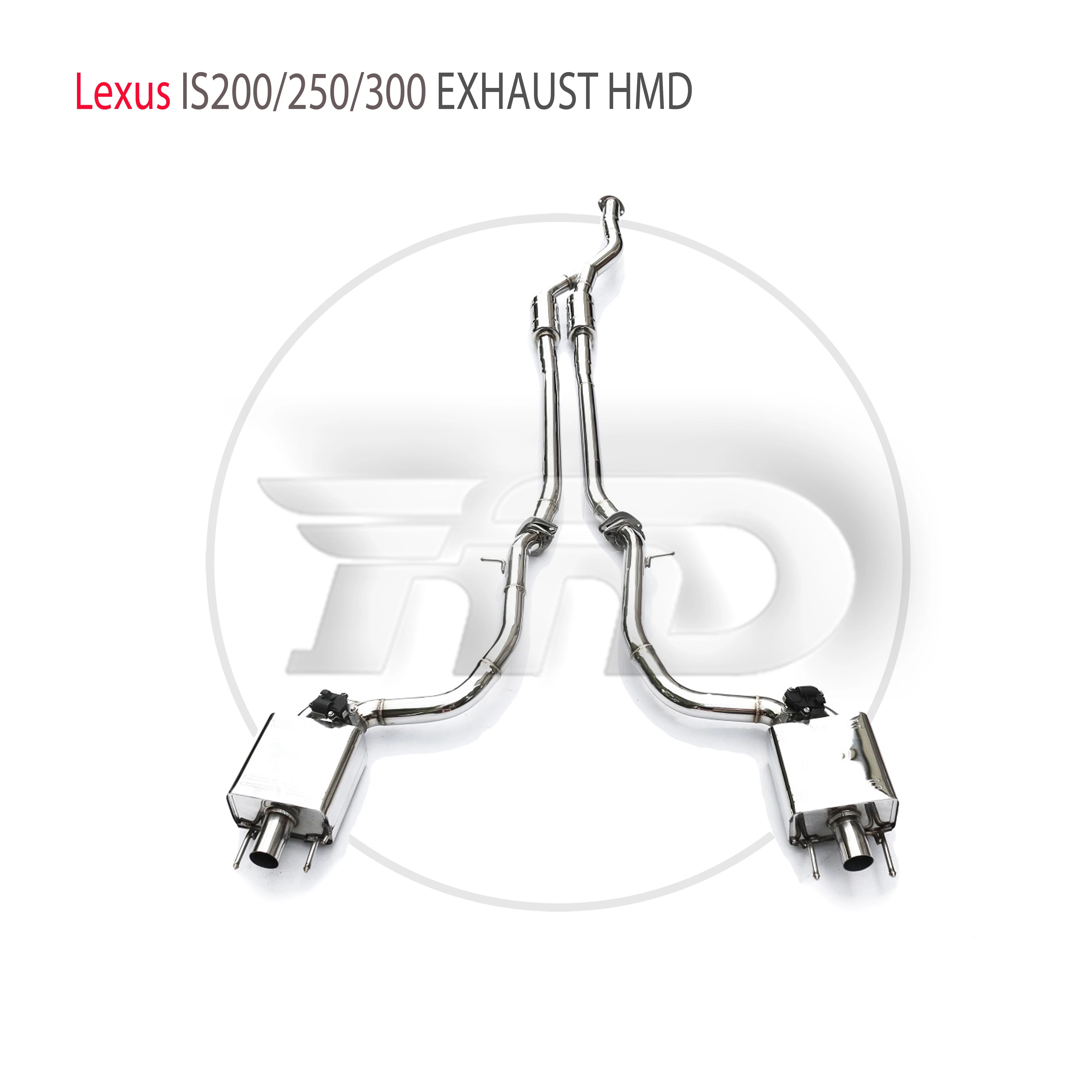 

High Quality Catback For Lexus IS200 250 300 Stainless Steel Exhaust System Racing Pipe Electronic Valve Non-destructive HMD
