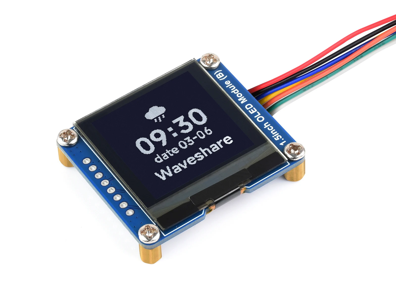 

Waveshare1.5inch OLED Display Module, 128×128, SPI / I2C Communication, Black / White Display Color