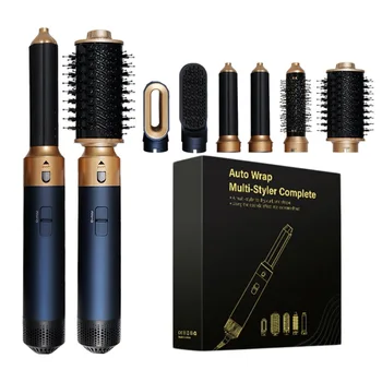 6 in 1 Hair Dryer Multi Styler With Hair Brush Curling Iron Hair Straightener Personal…