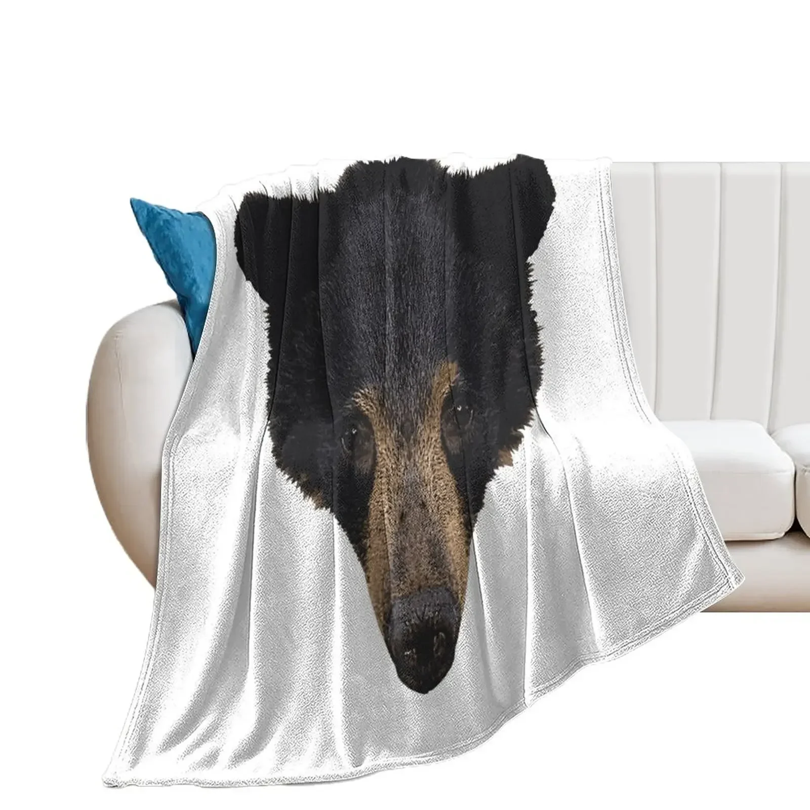 Black bear baby, great bear designs, cute animal designs girls Throw Blanket Flannel Fabric blankets and throws Blankets