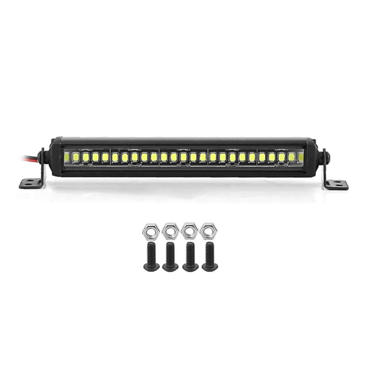 

AAM-RC Car Roof Lamp 24 36 LED Light Bar for 1/10 RC Crawler Axial SCX10 90046/47 SCX24 D90 TRX4 Body, C
