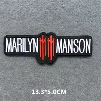 Band Rock Clothes Badges Iron On Patches Appliques Embroidered Music Punk Stripes for Clothes Jacket Jeans Diy Decoration 6