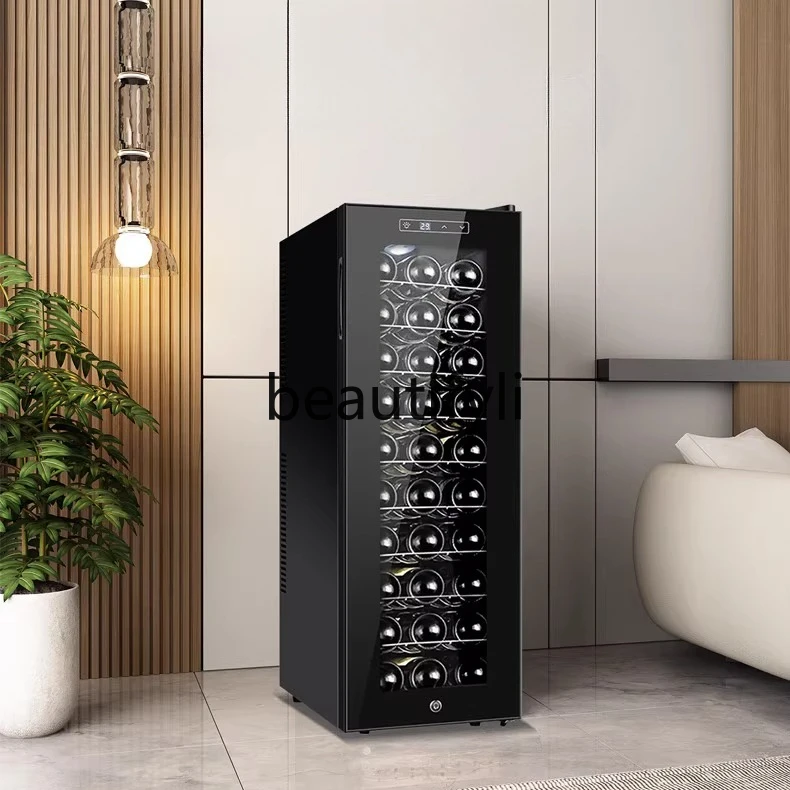 

Constant Temperature Moisture-proof Air-cooled Electronic Wine Cabinet Solid Wood Layer Shelf Wine Tea Cabinet