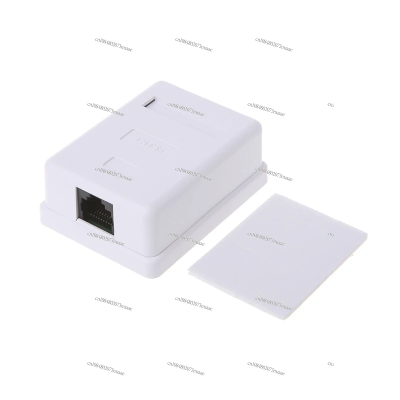 Cat5e 8P8C RJ45 8P8C HM-HB01 Model UTP Unshielded Single Port Desktop Mount Box Network Module Wall Coupler Jack Adapter