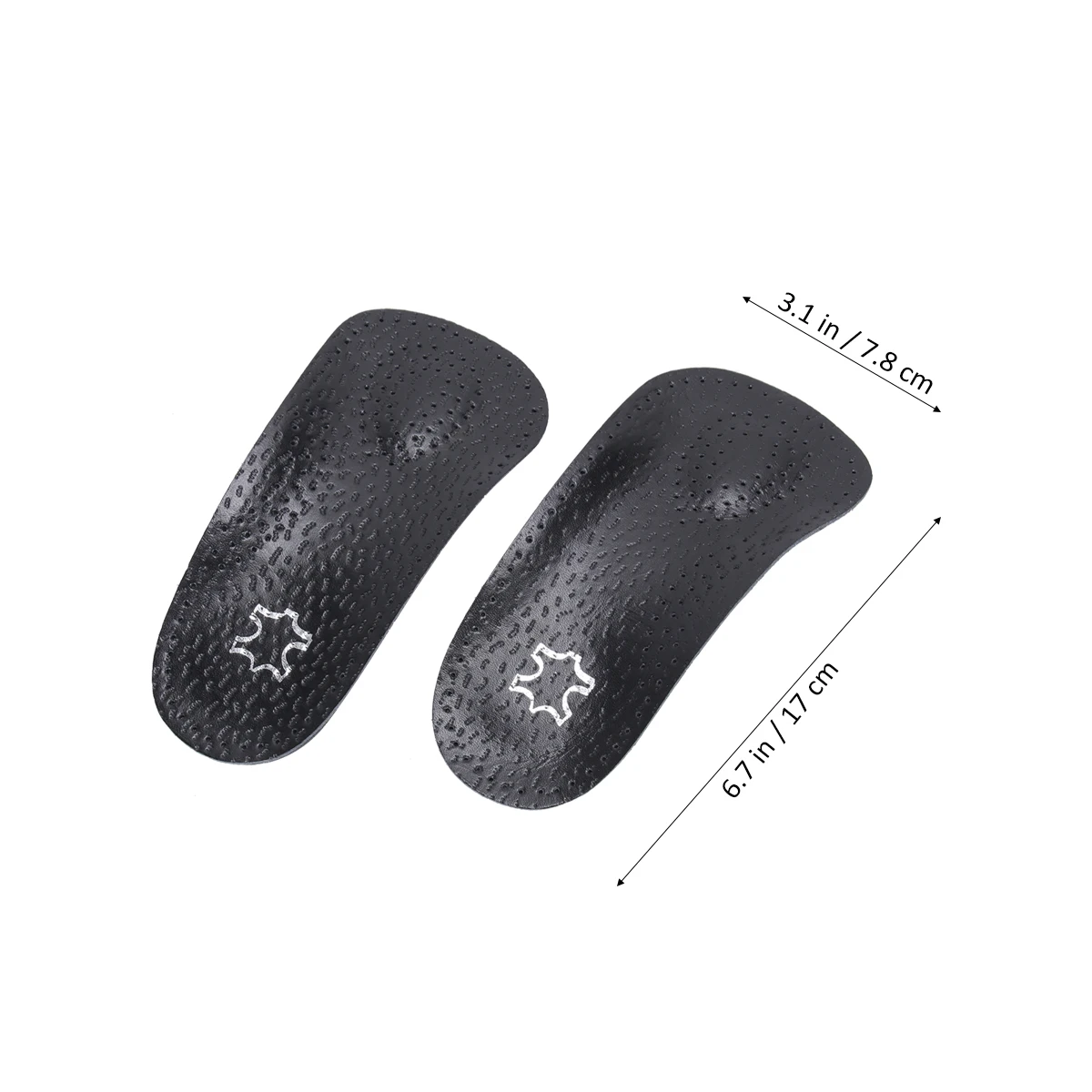 

Non slip Insoles Arch Support Breathable Soft Durable Comfortable Black Women Mens Ortho Inserts Thin Invisible Shoe Latex Half