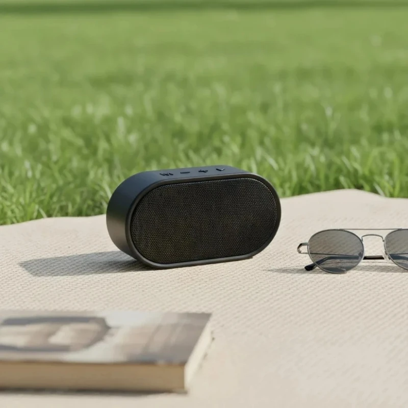 Dual-Mode Bass Blaster, Compact Bluetooth Speaker with FM Radio & Expandable SD Storage