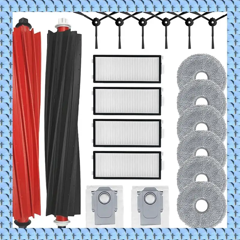 

NOCM для робота-пылесоса Roborock Qrevo Master/P10s Pro/V20, основная боковая щетка, фильтр Hepa, швабра, тканевые мешки для пыли, аксессуары