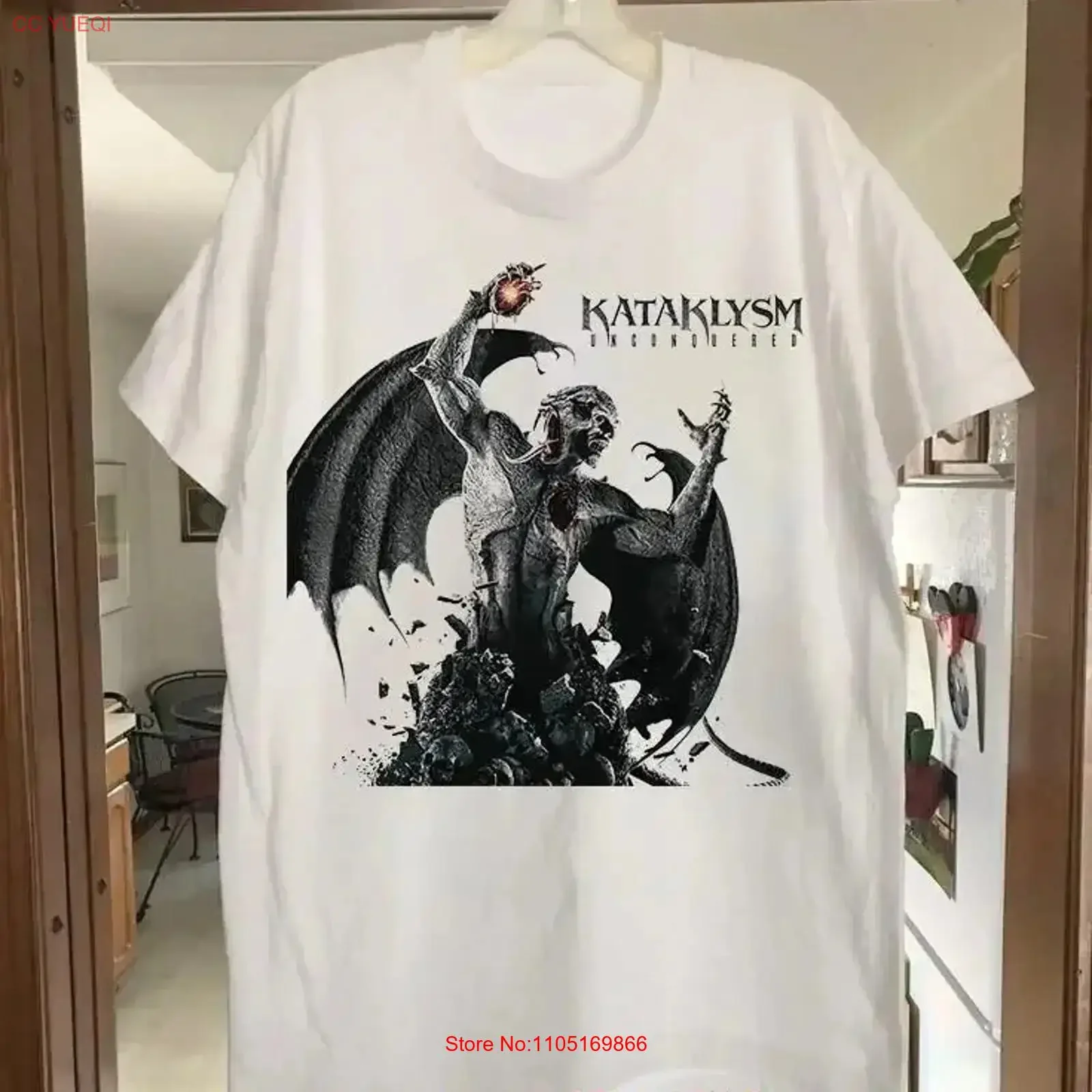 Kataklysm Band Unconquered Album T Shirt All Size WA279 vintage Washed Stretched streetwear Slightly Versatile Comfortable