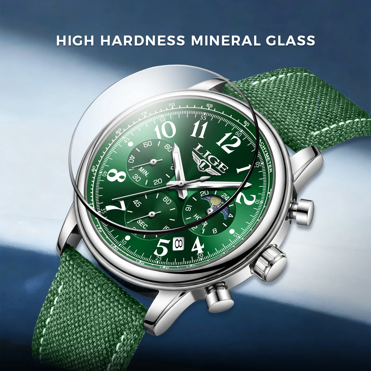 Relógio masculino de luxo LIGE - Smartwatch Luxury Watches For Men avaliação e preço
