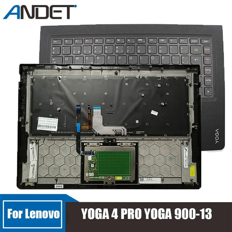 

New Original For Lenovo YOGA 4 PRO YOGA 900-13 Keyboard C Shell With Backlight And Touchpad Palmrest Upper Case Laptop Cover