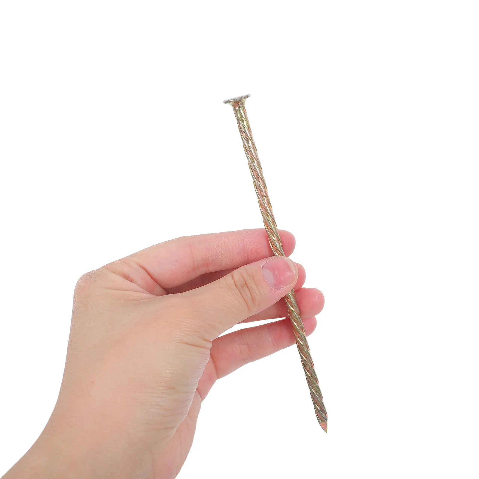 1Pack 651G 6Inch Spiral Landscape Nails Heavy Duty Metal Edging Spikes for Artificial Grass Turf Paver Garden Lawn Yard Edging
