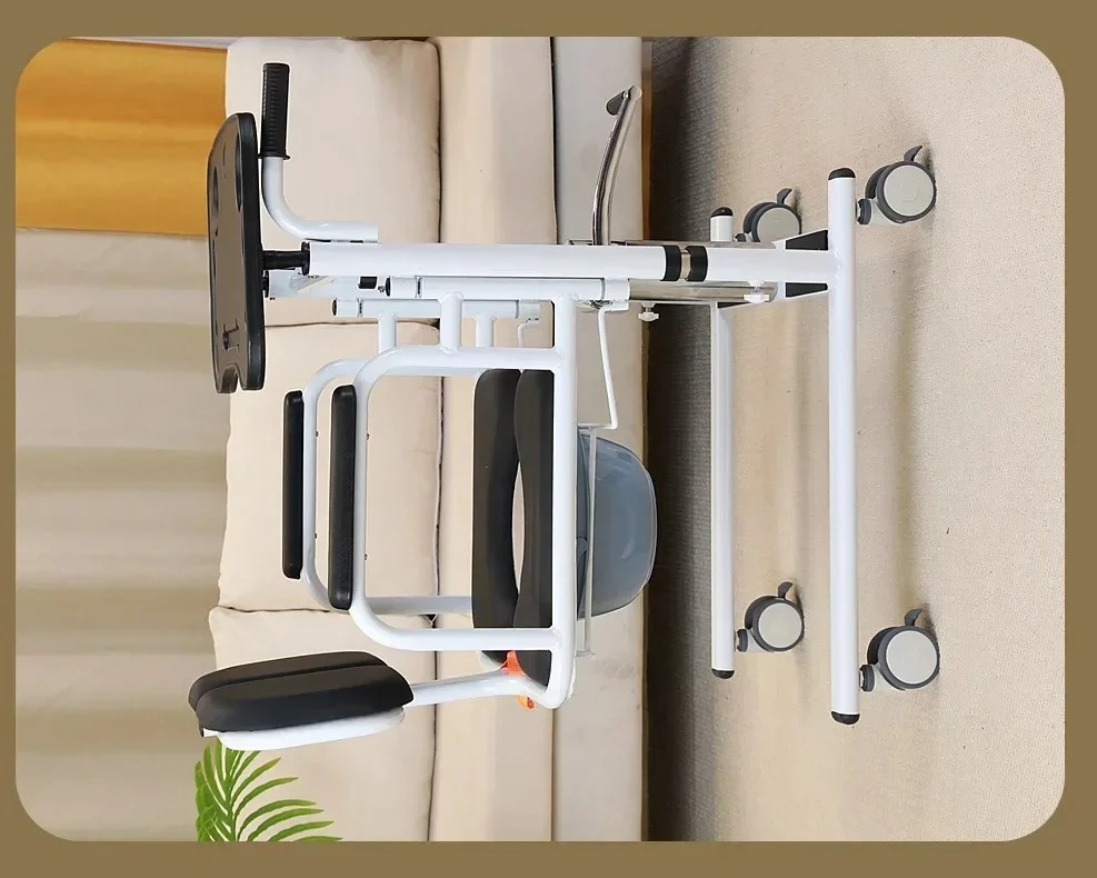 Hydraulic Foldable Shower Commode Chair MKR Disabled Elderly Rehabilitation Transfer Chair