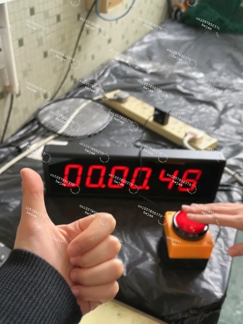 For 6-Digit LED Digital Competition Timer Countdown Stopwatch with Remote Control for Training Speech