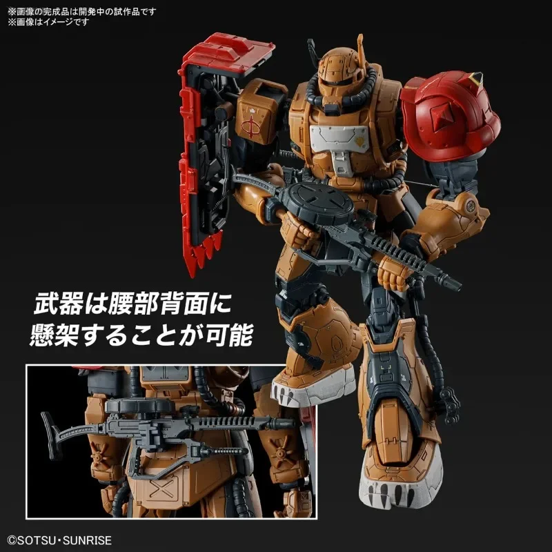 En stock genuino BANDAI HG 1/144 RX-78[G]E GUNDAM EX [RFV] y MS-06F ZAKU II F TYPE SOLARI [REV] Ver. Juguetes modelo anime de ensamblaje