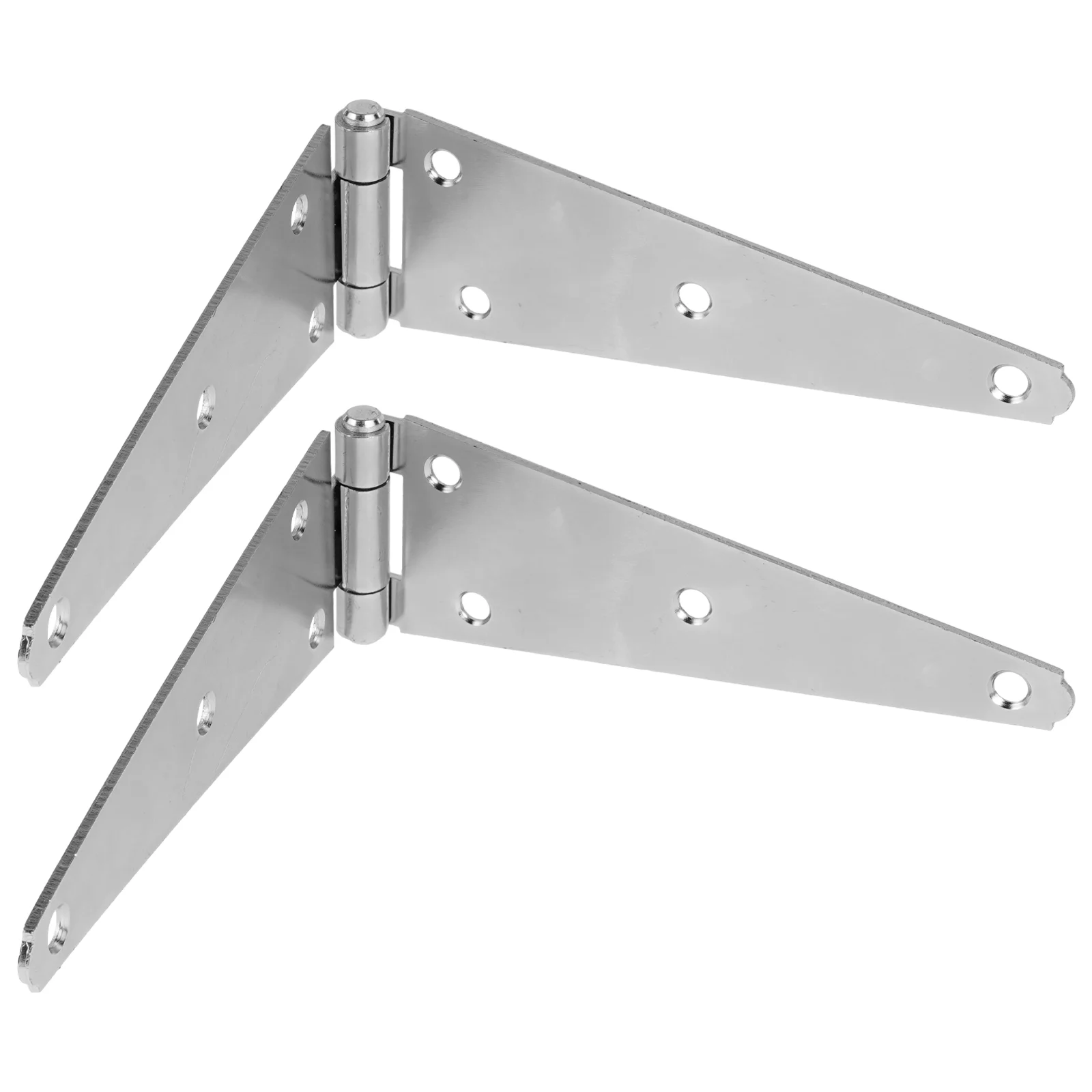 

2 Pcs Barrier Fence Door Hinge Gate Hinges Shed Outdoor Strap for Wooden Fences Heavy Duty Silver Strong Kit Barn