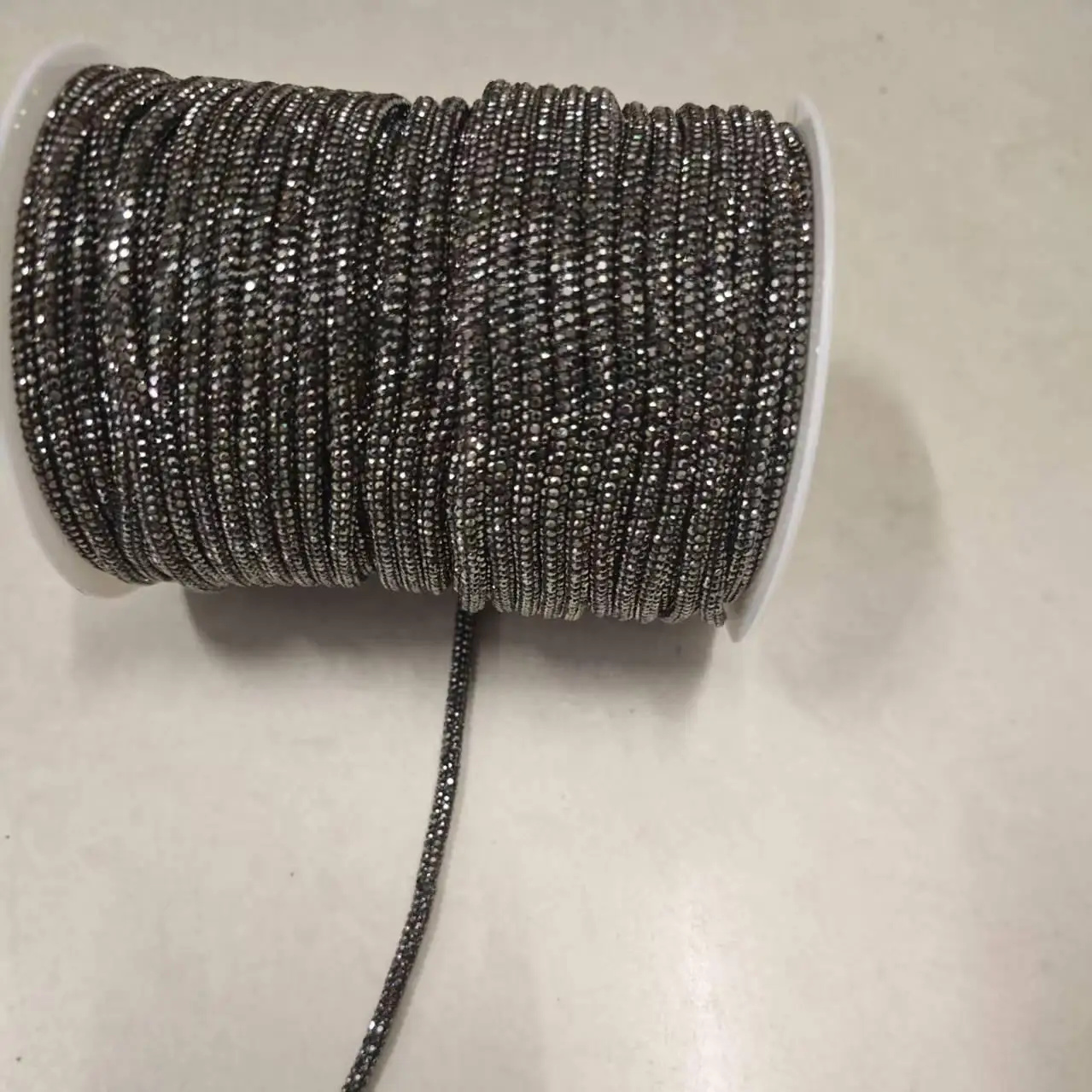 50 yards 4mm Kristal Strass Koord Trim Glas Diamant Touw DIY Naaien Voor Kleding Schoenen Tassen Trouwjurk kostuum Decoratie