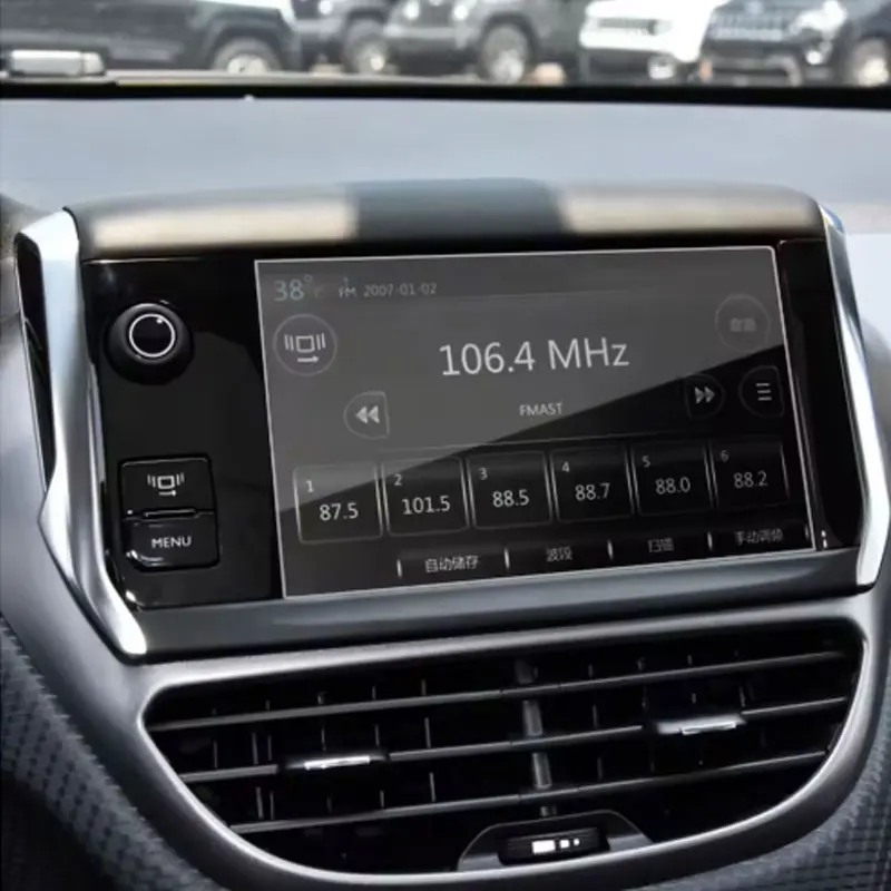 

Защитная пленка из закаленного стекла для автомобиля Peugeot 2008 2018 года, 7 дюймов, автомобильная GPS-навигация, защита от царапин, 152*91 мм