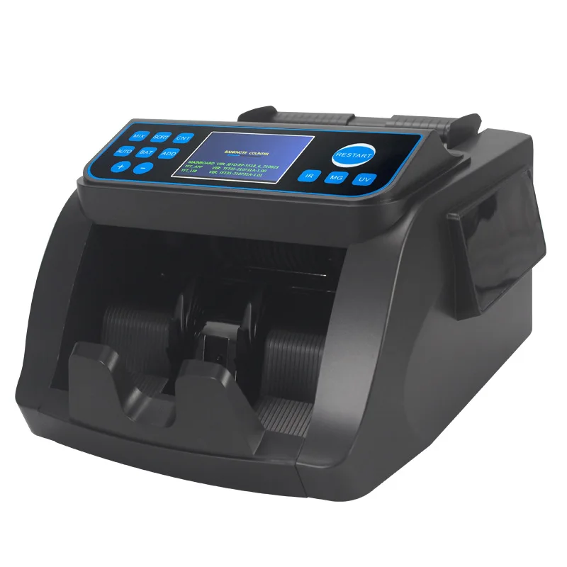 6000E EUR Value Money Cash Counter with TFT display Fake Bill Detector Banknote Fast Counting Speed Portable Detecting Machines