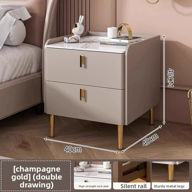 

Exquisite Minimalist Household Goods Bedside Table Three Pumps Multifunctional Small Locker Shelf Bedroom Bedside Table