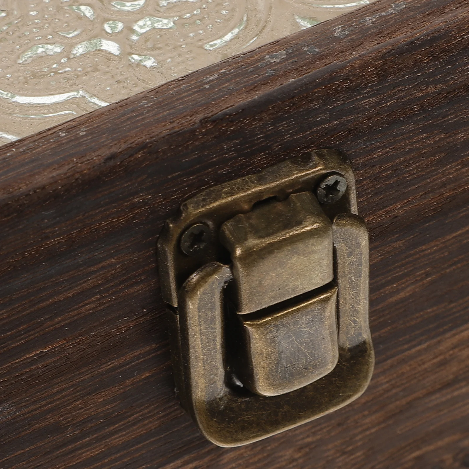 

Retro Wooden Jewelry Box with Glass Window Storage Case for Bracelets Brooches Hairpins Compact Organizer Gift for Women