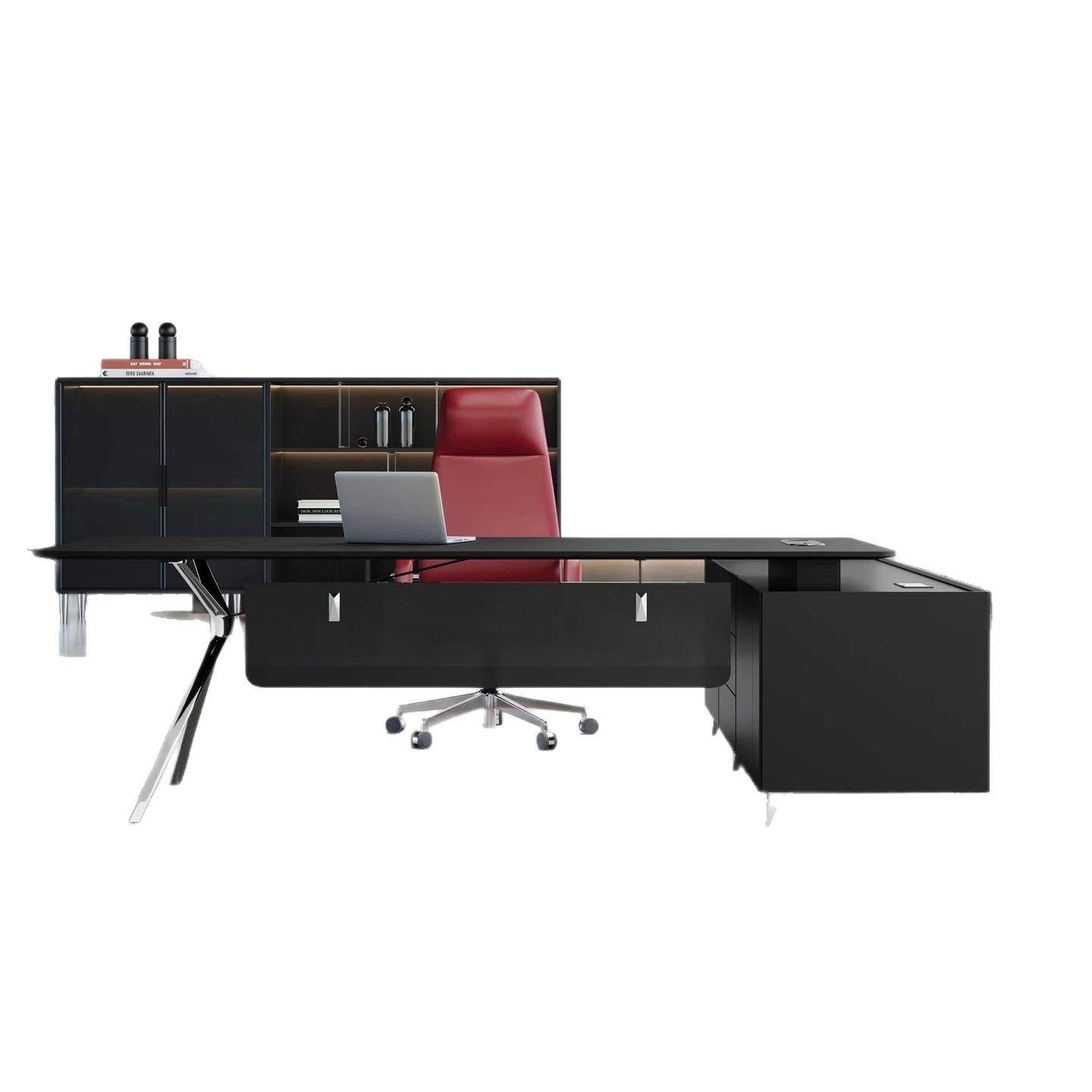 Boss desk Office desk and chair combination Manager  Large  Office furniture