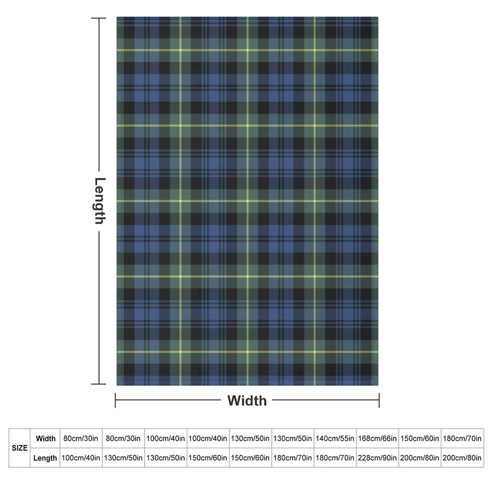 Gordon Ancient Tartan Throw Blanket Beautifuls Thermals For Travel Loose bed plaid Flannel Decorative Throw Blankets