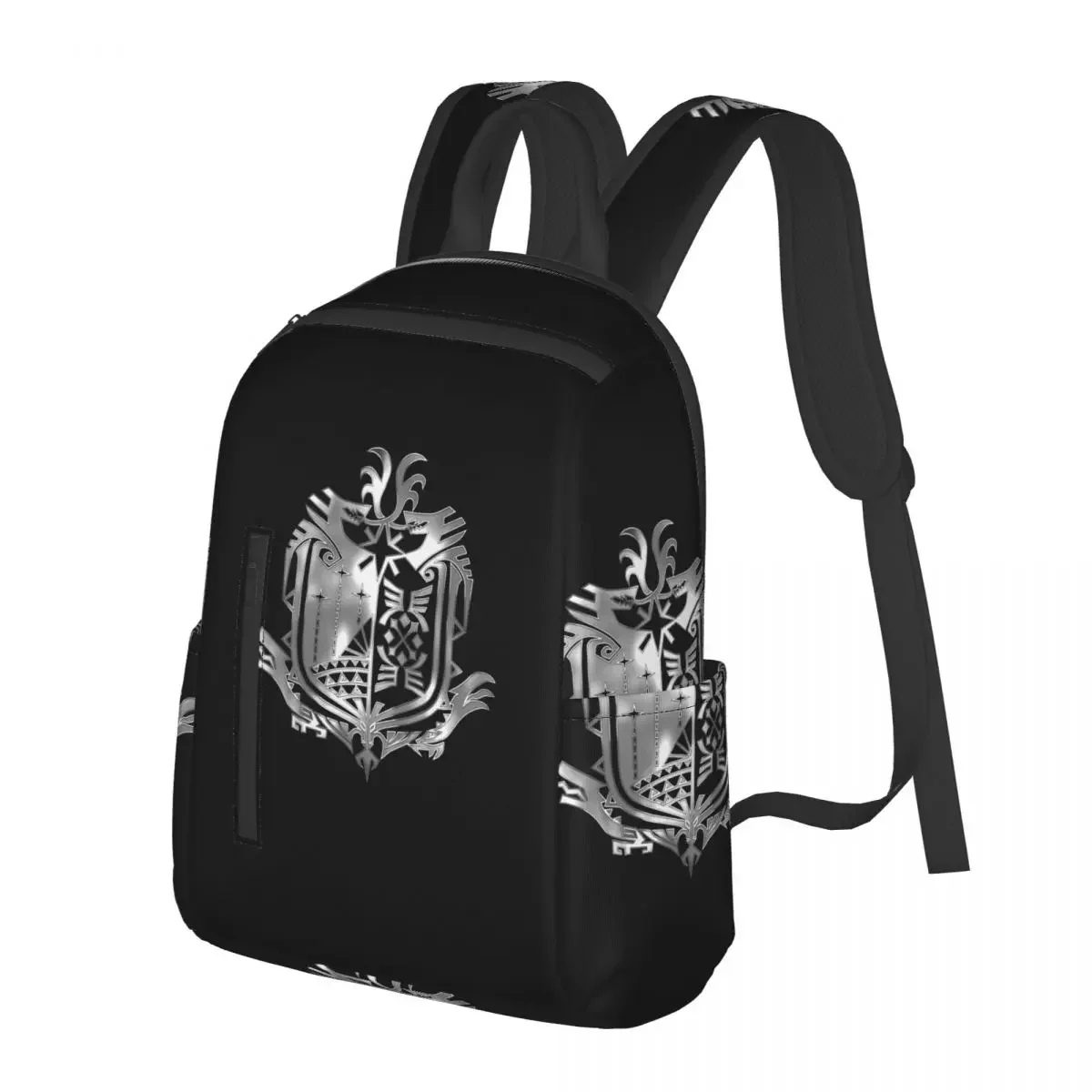 Monster Hunter World Student Backpack School Bag Hiking Travel Daypack for Men Women Bookbag Shoulder Bags