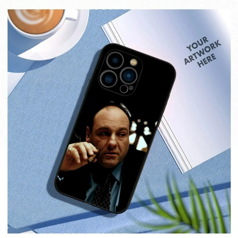 The S-Sopranos Phone Case For iPhone15,14,13,12 Mini 11 Pro XR,X,XS,MAX 7,8 Plus Silicone Cover Soft Black image 3