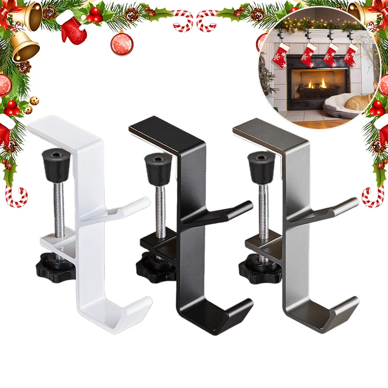 

Upgrade 2026 Two in One Stocking and Garland Fireplace Hanger