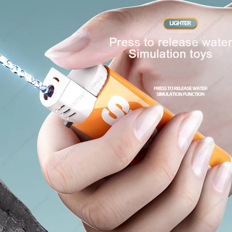 لعبة خدعة مسدس الماء للبالغين ، مسدس ماء أخف ، لعبة آلة تخفيف الضغط ، صغيرة