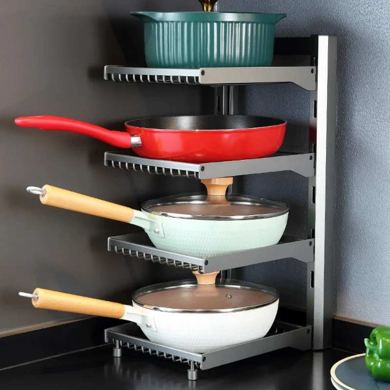 Kitchen pot rack, multi-layer storage rack, sink, kitchen cabinet,