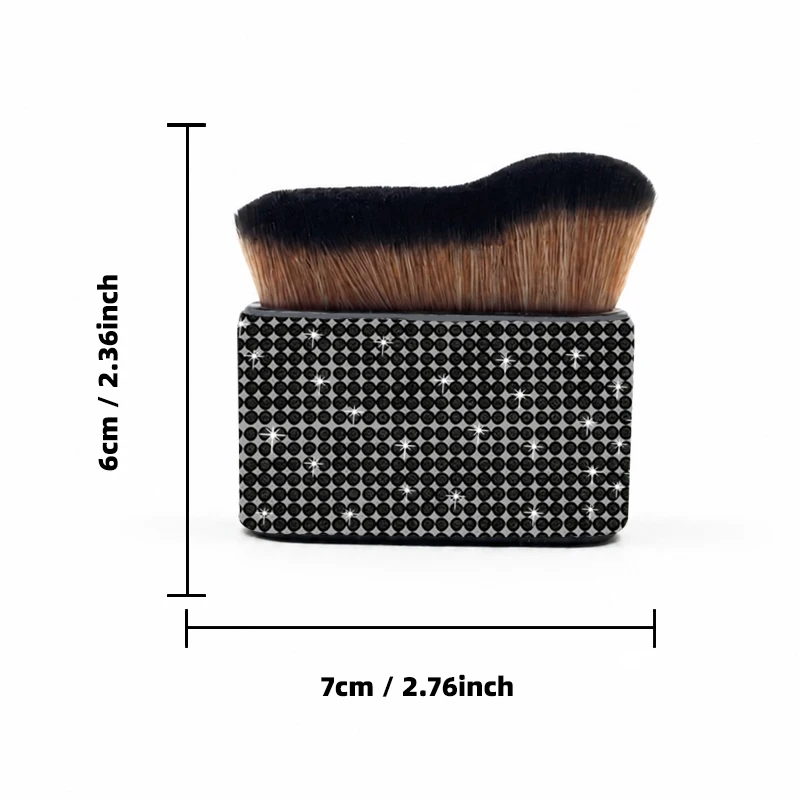 Bling Rhinestone Large Foundation Makeup Brush Soft Fluffy Cosmetic Blush Powder Brush Professional Face Make Up Tool