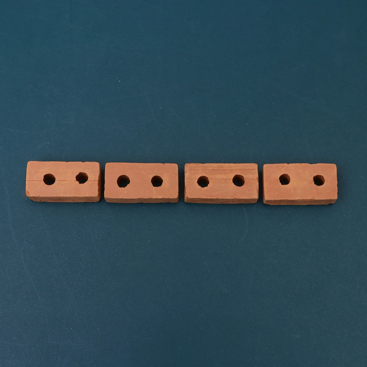 

50 PCS Toy Children’s Toys Brick Model 2 Holes DIY Miniature 3*14cm Simulated Red Sand Table Accessories