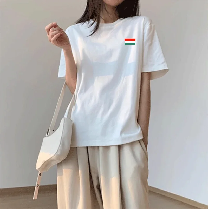 Hot Sales Womens T-shirt Printing Cotton Casual Short Sleeve Outdoor Sports Jogging Woman Clothing Summer Loose Streetwear Tees
