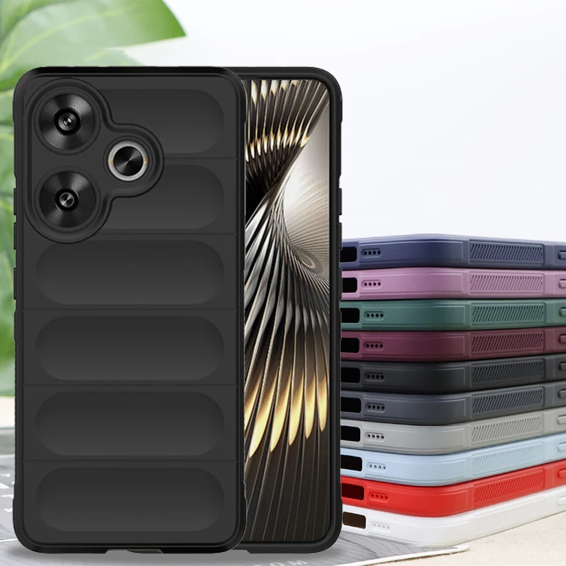 For Xiaomi Poco F6 Case For Xiaomi Poco F6 F6 Pro Cover Skin-Friendy Silicone Luxury TPU Shockproof Protective Phone Back Cover