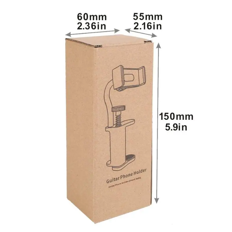 1 قطعة حامل هاتف الغيتار حر اليدين قابل للتعديل للتدوير الغيتار جبل للقيثارات/القيثارة عدم الانزلاق الهاتف الذكي جبل مشبك كاميرا #6